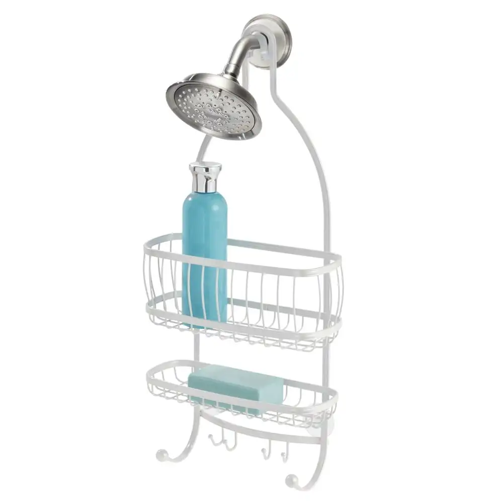 iDesign Metal Extra-Wide Hanging Shower Caddy, The York Collection, 10" x 4" x 22", Pearl White
iDesign Metal Extra-Wide Hanging Shower Caddy, The York Collection, 10" x 4" x 22", Pearl White