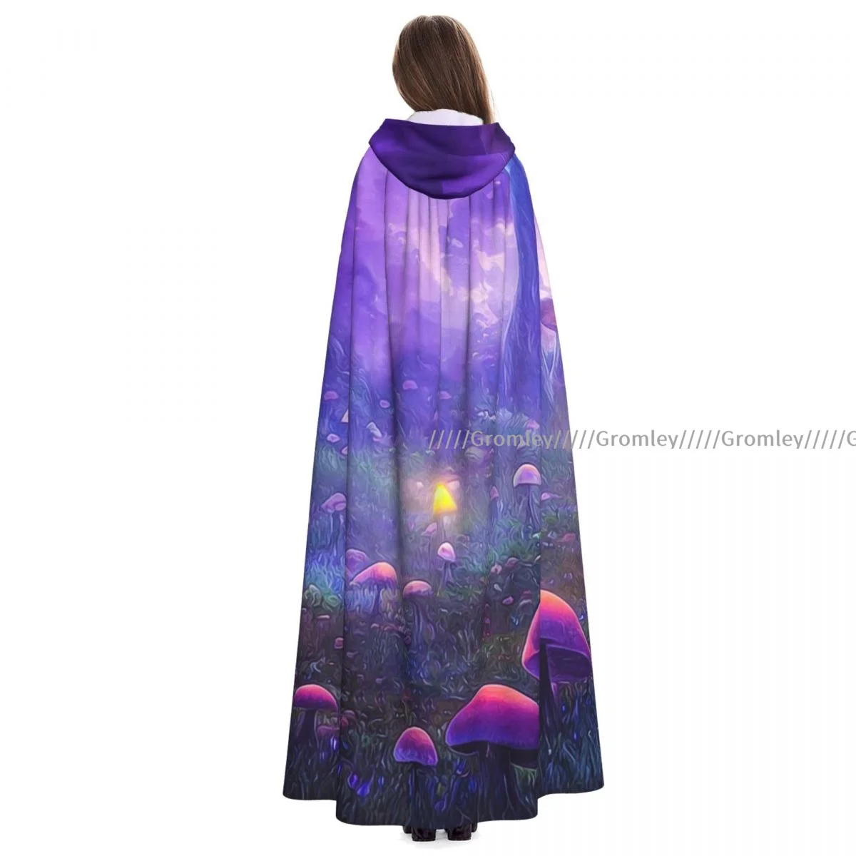 Witch Long Hooded Robe Fantasy Mushroom Landscape Halloween Cloak Cosplay Costumes for Adult
Witch Long Hooded Robe Fantasy Mushroom Landscape Halloween Cloak Cosplay Costumes for Adult