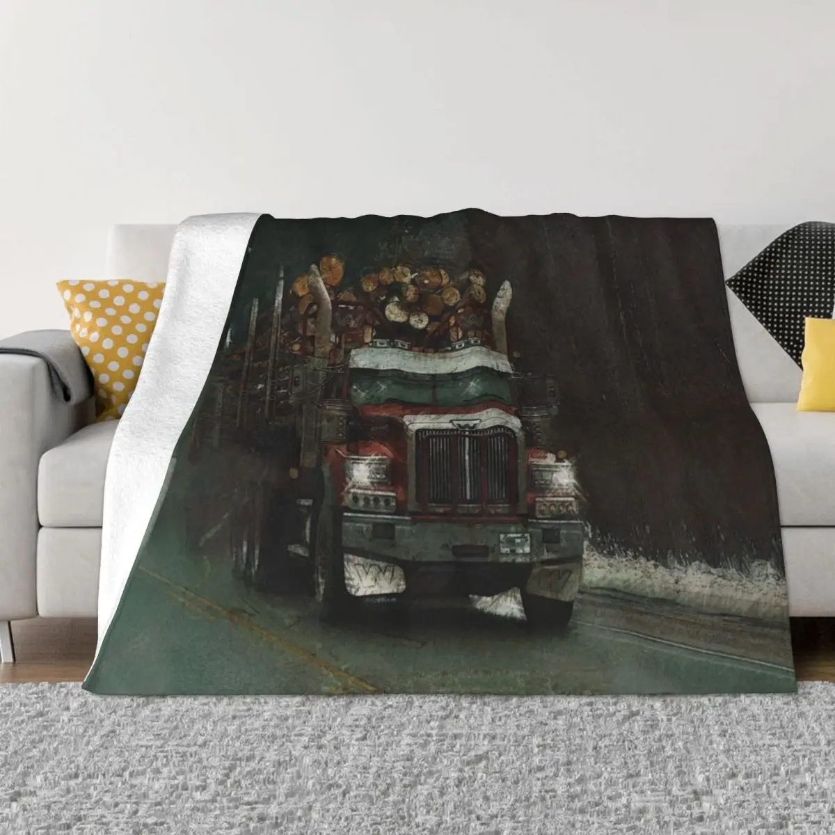 The Trunk Line - Logging Truck Delivery Route Throw Blanket for babies Quilt Soft Plaid Blankets
The Trunk Line - Logging Truck Delivery Route Throw Blanket for babies Quilt Soft Plaid Blankets