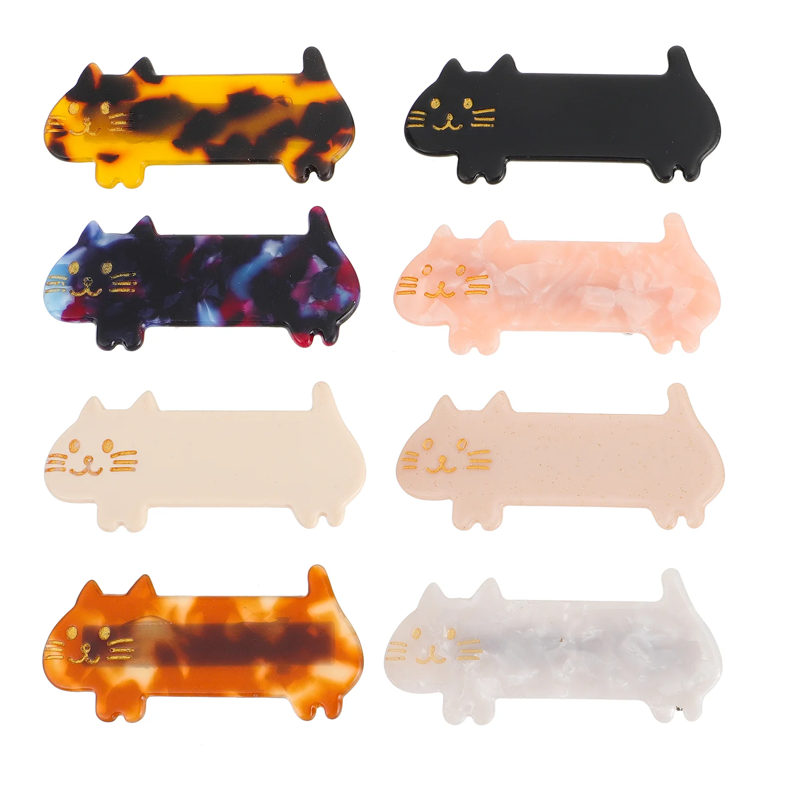 8 Pcs Goody Hair Clips for Women Cat Hairpin Barrettes Girls Kitten The Long Shape Teens Miss
8 Pcs Goody Hair Clips for Women Cat Hairpin Barrettes Girls Kitten The Long Shape Teens Miss
