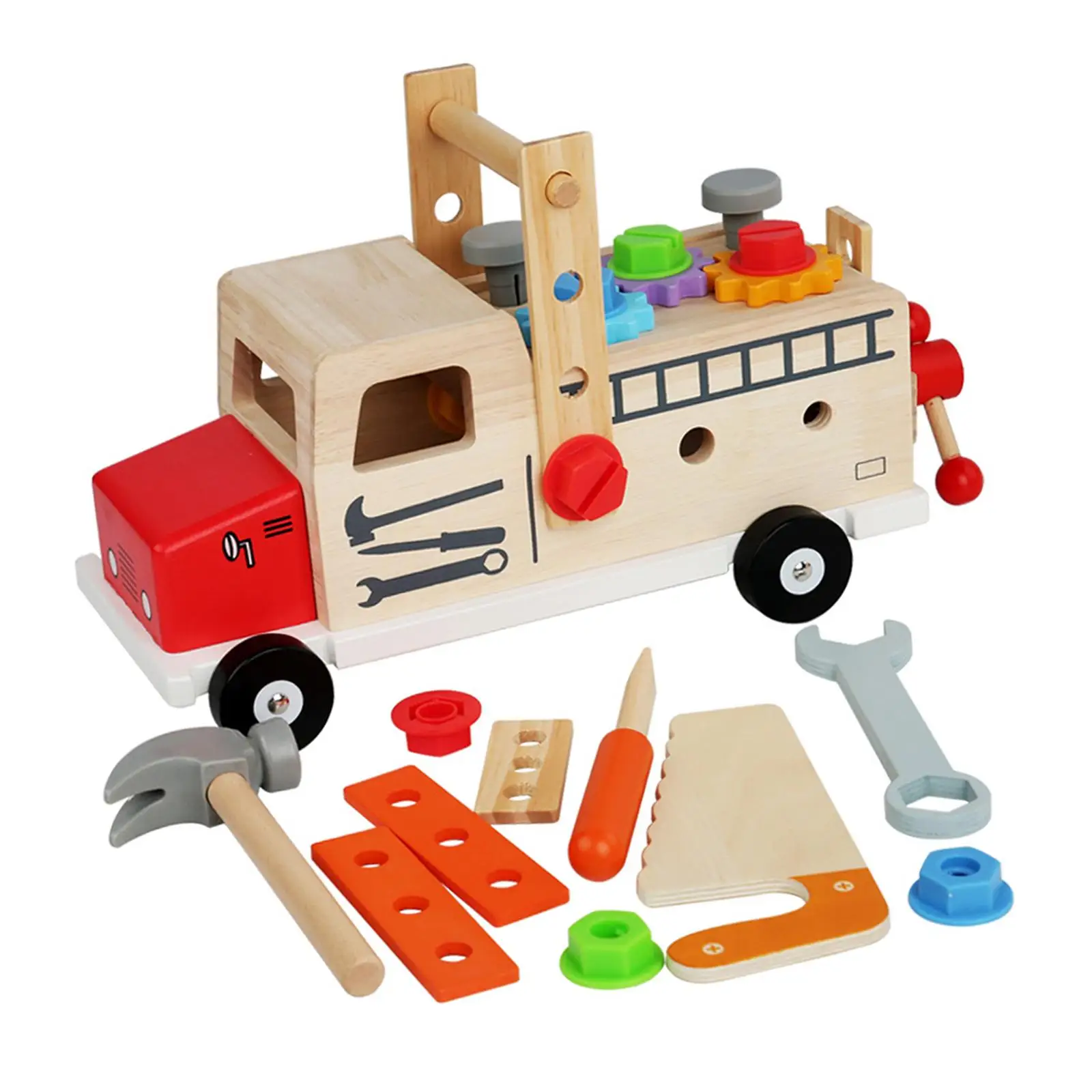 Construction Toy Wood Kids Tool Set Birthday Gift Creative Toy Tool Set for Toddlers for 3 4 5 6 Years Old Xmas Present
Construction Toy Wood Kids Tool Set Birthday Gift Creative Toy Tool Set for Toddlers for 3 4 5 6 Years Old Xmas Present