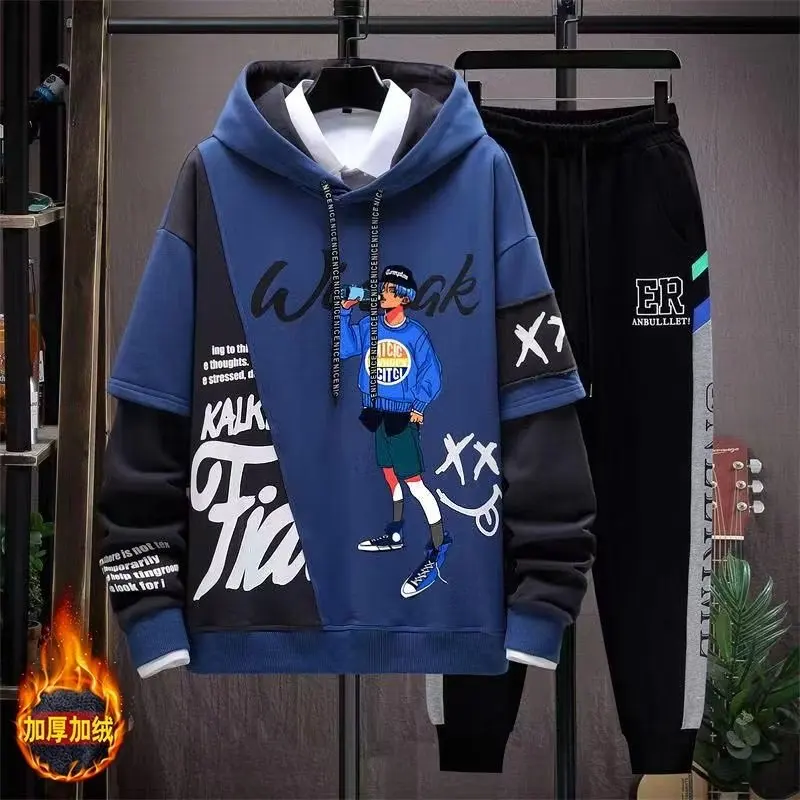Print Tracksuit Men Spring Autumn Men's Sets Korean Fashion Men Clothing Jogging Sets Men Hoodies+Sweatpants 2 Pieces Set 2022
Print Tracksuit Men Spring Autumn Men's Sets Korean Fashion Men Clothing Jogging Sets Men Hoodies+Sweatpants 2 Pieces Set 2022