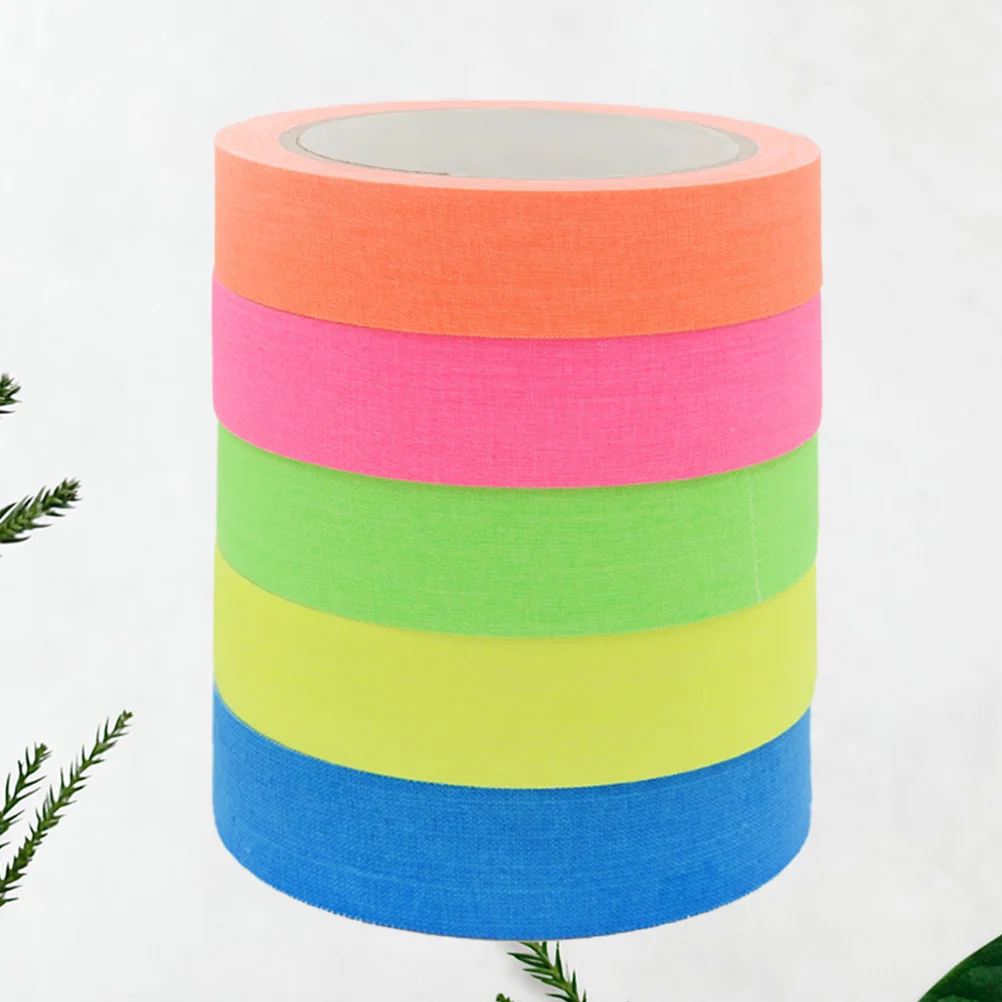 Blacklight Reactive Tape 5 Rolls, 500x127cm Neon Colored Tape Black Light Party Supplies Fluorescent UV Cotton Tape Self-
Blacklight Reactive Tape 5 Rolls, 500x127cm Neon Colored Tape Black Light Party Supplies Fluorescent UV Cotton Tape Self-