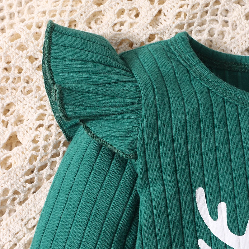 Baby Girl Christmas Outfit 3pcs Ribbed Long Sleeve Romper Letter Print Elk Christmas Tree Print Pants Headband
Baby Girl Christmas Outfit 3pcs Ribbed Long Sleeve Romper Letter Print Elk Christmas Tree Print Pants Headband