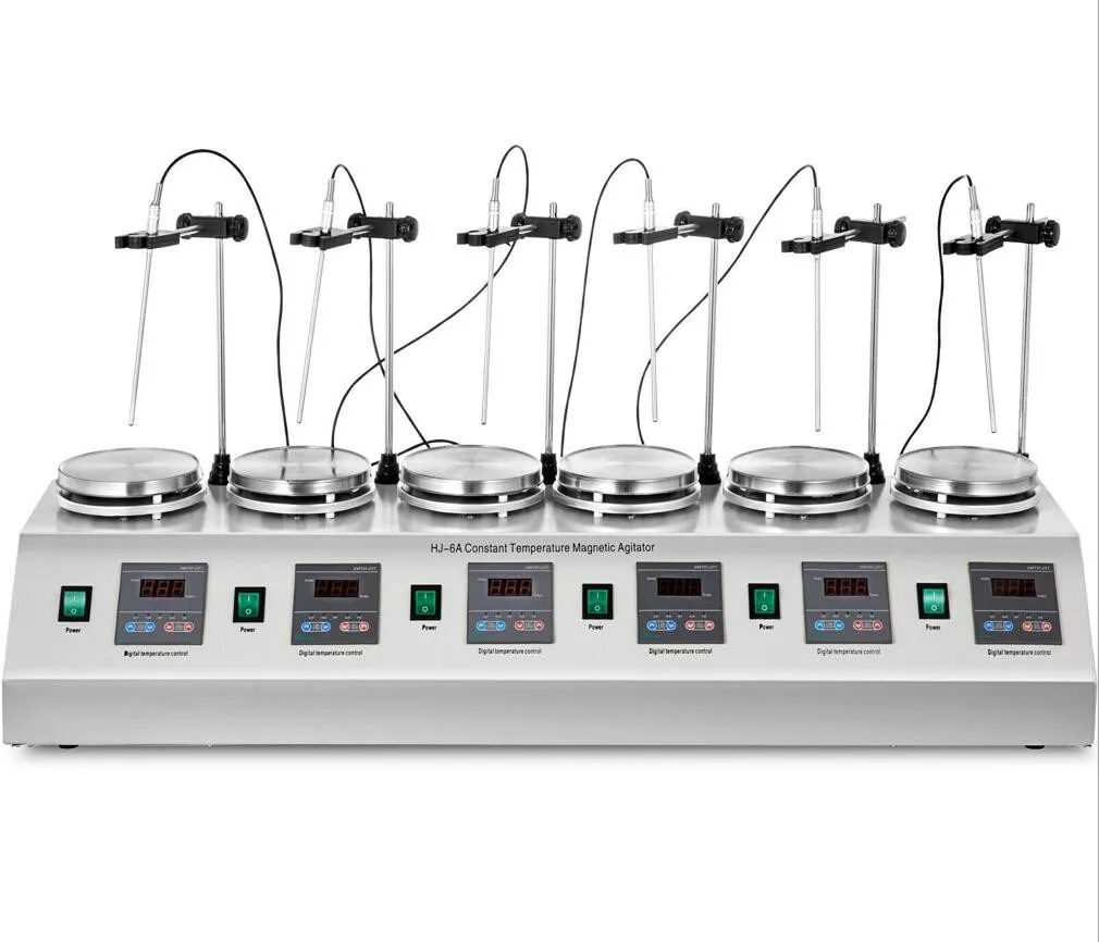 6 Heads Multi unit units Digital Thermostatic Magnetic Stirrer Hotplate mixer 110V or 220V high
6 Heads Multi unit units Digital Thermostatic Magnetic Stirrer Hotplate mixer 110V or 220V high