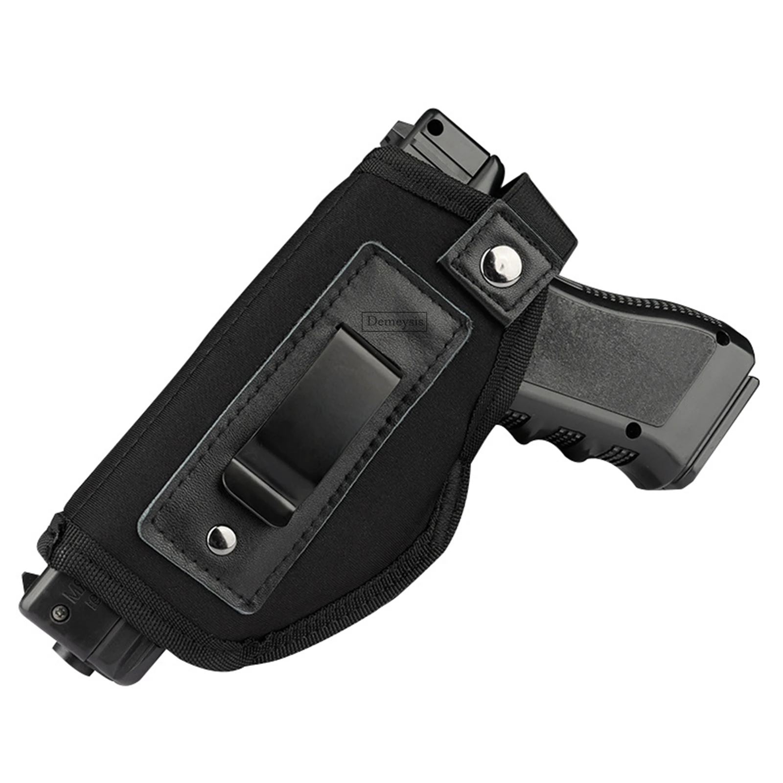 Универсальная кобура для пистолета с сумочкой для магазина, внутренний пояс IWB, скрытая кобура для пистолета, подходит для GLOCK 17 19 22 23 32 33
Универсальная кобура для пистолета с сумочкой для магазина, внутренний пояс IWB, скрытая кобура для пистолета, подходит для GLOCK 17 19 22 23 32 33