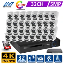 4K 32CH NVR CCTV Security Camera System 5MP Two Way Audio Indoor Outdoor IP Camera Color Night Vision Video Surveillance Kit
4K 32CH NVR CCTV Security Camera System 5MP Two Way Audio Indoor Outdoor IP Camera Color Night Vision Video Surveillance Kit