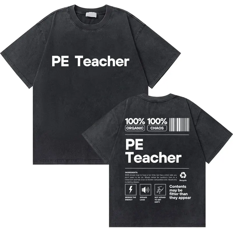 Washed Vintage Back To School Pe Teacher Tshirt Male Pump Cover T-shirt Men Women Funny Fitness Gym Workout Bodybuilding T Shirt
Washed Vintage Back To School Pe Teacher Tshirt Male Pump Cover T-shirt Men Women Funny Fitness Gym Workout Bodybuilding T Shirt