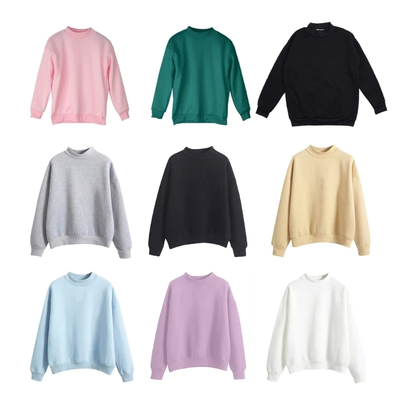 Women Long Sleeve Half Turtleneck Sweathirt Drop Shoulder Casual Loose Tunic Top Dropship
Women Long Sleeve Half Turtleneck Sweathirt Drop Shoulder Casual Loose Tunic Top Dropship