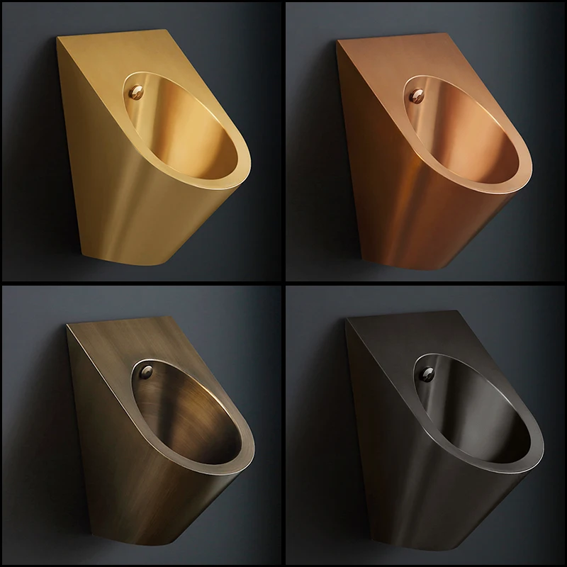 Nordic Black Stainless Steel Urinal Wall-Mounted Induction Bar Light Luxury Gold Urine Cup Urinal
Nordic Black Stainless Steel Urinal Wall-Mounted Induction Bar Light Luxury Gold Urine Cup Urinal