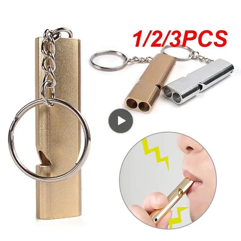 1/2/3PCS Durable Whistle Keychain Portable Emergency Whistle Compact Versatile Training Whistle Durable Aluminum Alloy Whistle
1/2/3PCS Durable Whistle Keychain Portable Emergency Whistle Compact Versatile Training Whistle Durable Aluminum Alloy Whistle