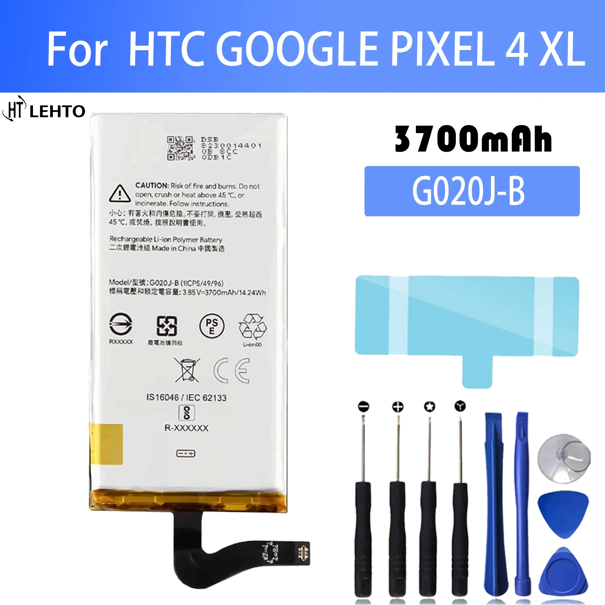 

100% оригинальная деталь G020J, запасная батарея для Google Pixel 4 XL Pixel4 XL, Оригинальная батарея 3700 мАч