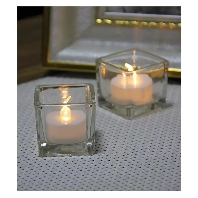 Square glass candlestick romantic candlelight dinner bar party decoration gift electronic candles
Square glass candlestick romantic candlelight dinner bar party decoration gift electronic candles