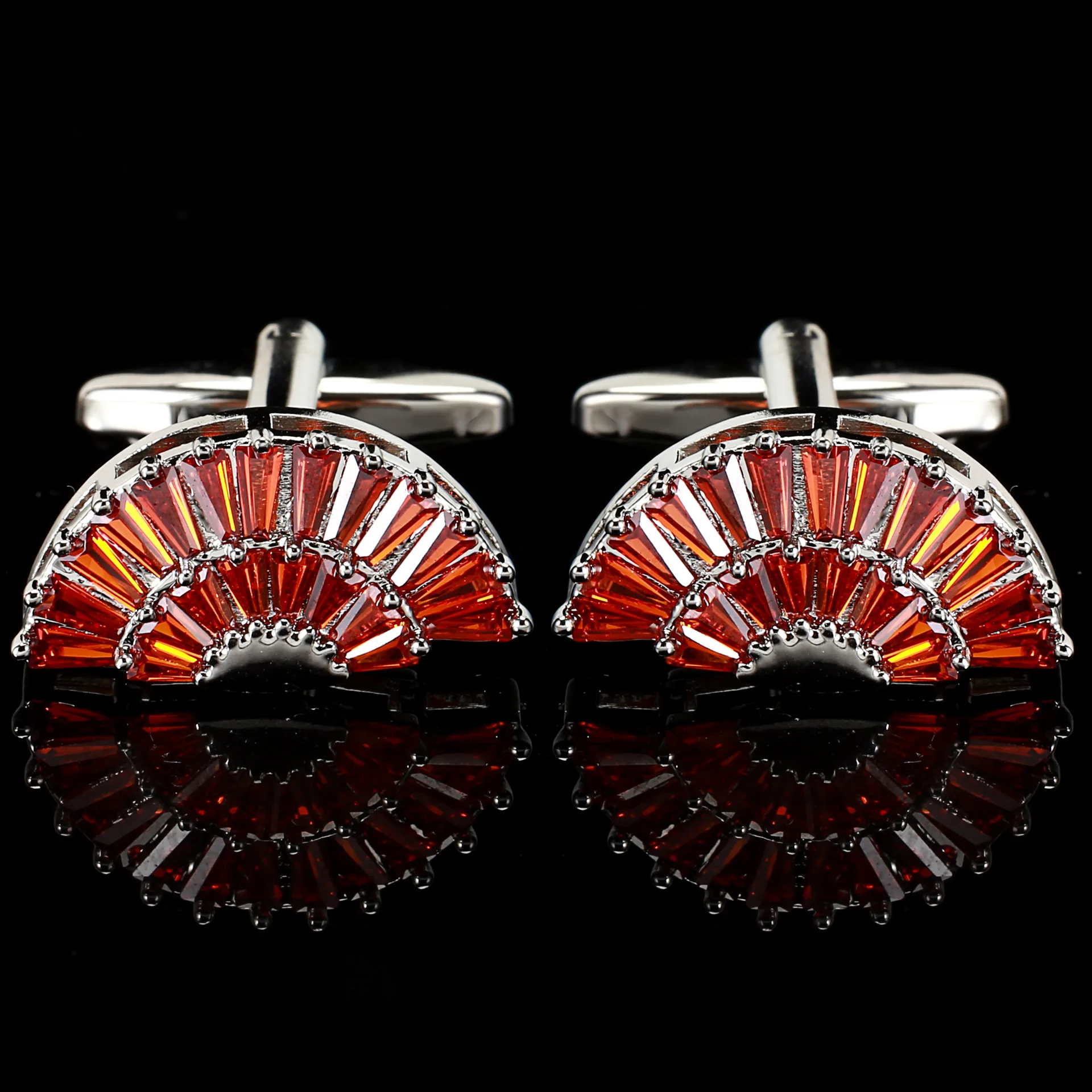 Fan Shape Crystal Zircon Cufflinks For Mens Vintage Shirts Cuffs Buttons French Business Mens Cufflinks Jewelry Party Man Gift
Fan Shape Crystal Zircon Cufflinks For Mens Vintage Shirts Cuffs Buttons French Business Mens Cufflinks Jewelry Party Man Gift