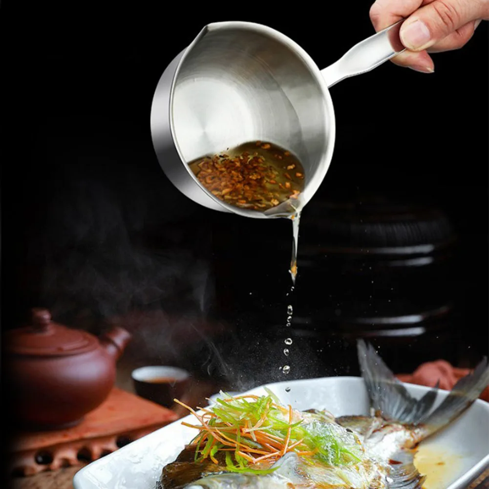 Small Stainless Steel Milk Pot Frying Pan Oil Splashing Pot Thick Kitchen Tools Non-stick Cooking Pot Kitchen Saucepan
Small Stainless Steel Milk Pot Frying Pan Oil Splashing Pot Thick Kitchen Tools Non-stick Cooking Pot Kitchen Saucepan