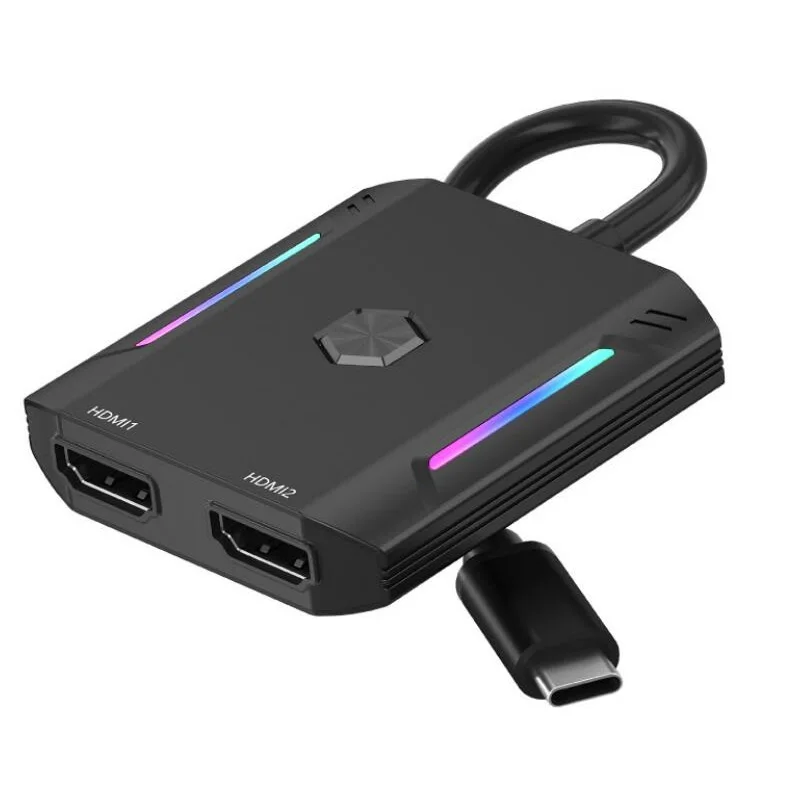 USB-C Type-C Male to 2 HDMI Female Converter 8K 7680×4320@30Hz 3840×2160@60Hz for Laptop Phone to TV MacBook Chromebook
USB-C Type-C Male to 2 HDMI Female Converter 8K 7680×4320@30Hz 3840×2160@60Hz for Laptop Phone to TV MacBook Chromebook