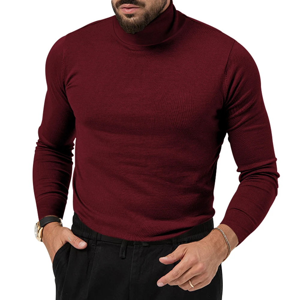 Autumn Winter Men's Warm Long Sleeve T-shirts High-Necked Pullovers Casual T-Shirt Slim Fit Tees Tops
Autumn Winter Men's Warm Long Sleeve T-shirts High-Necked Pullovers Casual T-Shirt Slim Fit Tees Tops