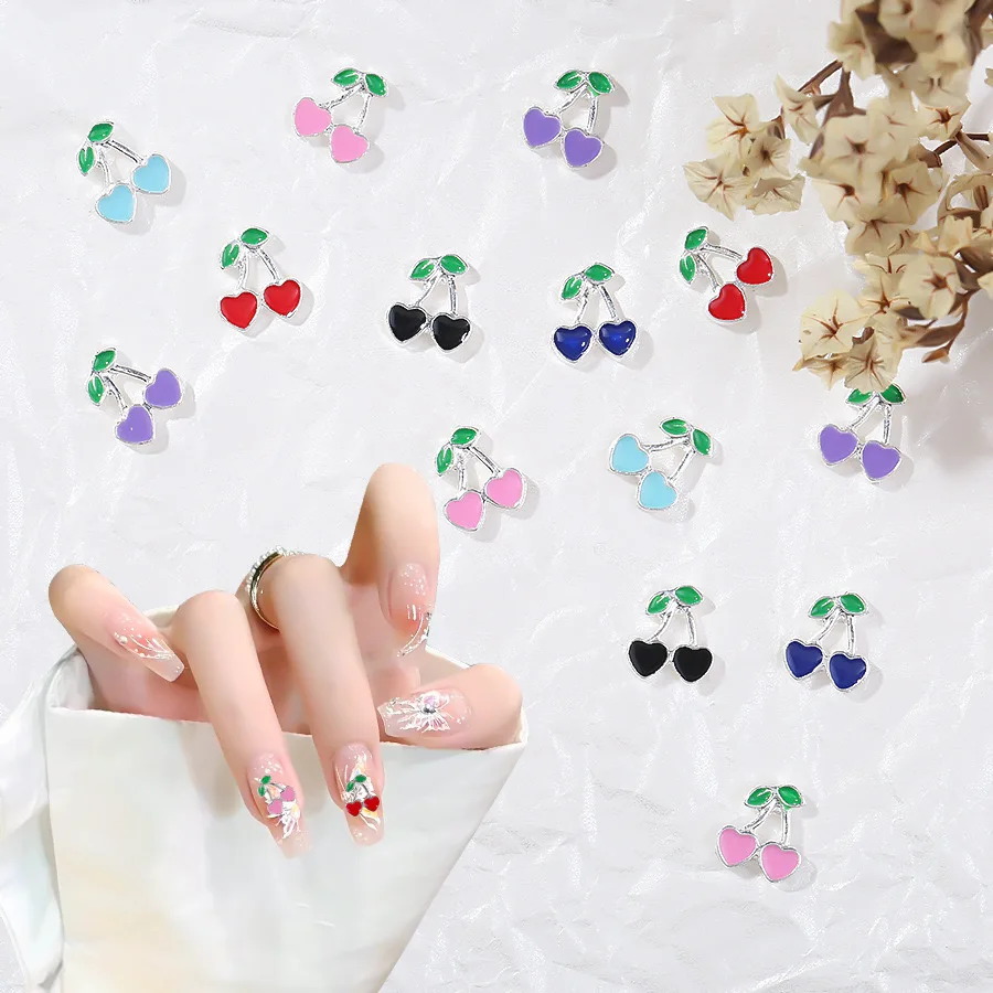 10pcs/bag 3d Metal Cherry Nail Charms Nail Art Design Jewelry Ornament DIY Manicure Accessories Decoration Nails enhancement
10pcs/bag 3d Metal Cherry Nail Charms Nail Art Design Jewelry Ornament DIY Manicure Accessories Decoration Nails enhancement