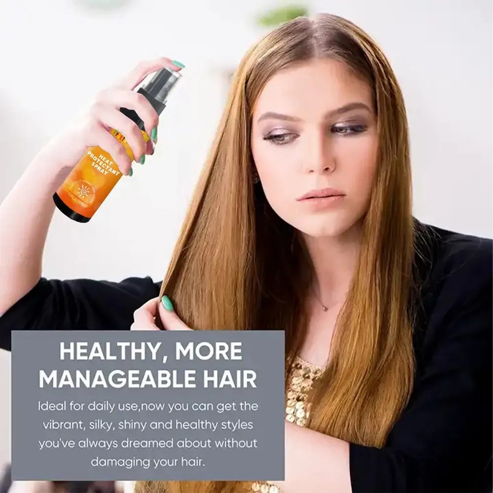 Heat Protectant Spray for Damage Hair Professional Grade Thermal Protector Anti-frizz Thermal Protection Spray Repairs Damage
Heat Protectant Spray for Damage Hair Professional Grade Thermal Protector Anti-frizz Thermal Protection Spray Repairs Damage