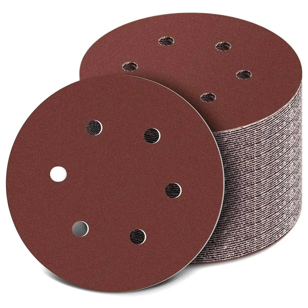 

Шлифовальный диск 150 мм, 6-дюймовые шлифовальные колодки с крючком и петлей, 100 шт. наждачная бумага набор смешанные зерна для шлифовальной машины