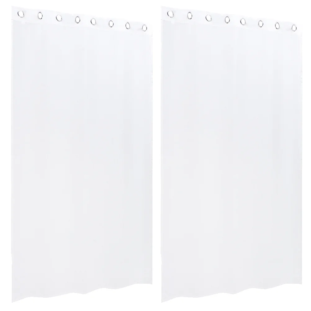 

2 Pcs Outdoor Waterproof Curtain Curtains Safe Draperies Window Garden Privacy Polyester Screen Sheers