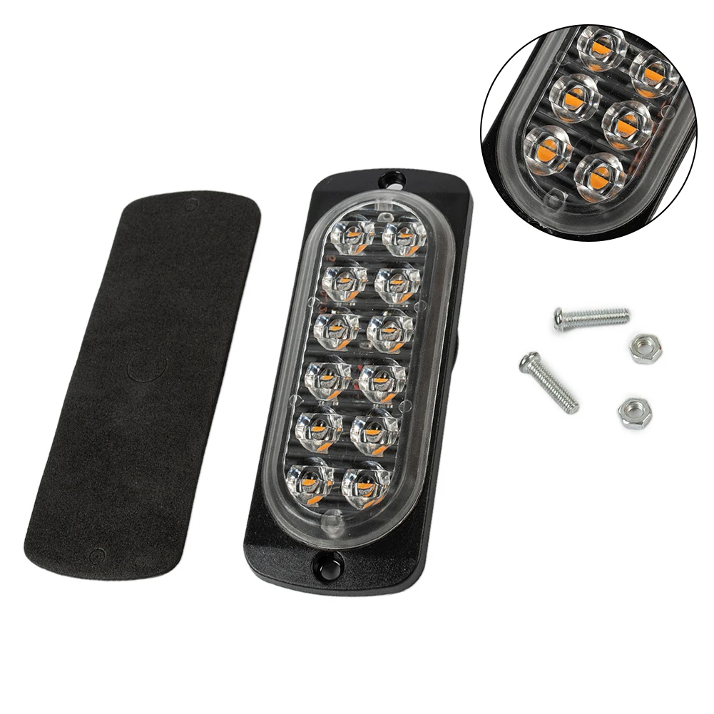12 LED Strobe Lights Urgent Flashing Beacon Warning Light 12V 24V Stroboscopes For Auto DRL Car Truck Amber Car Accessories
12 LED Strobe Lights Urgent Flashing Beacon Warning Light 12V 24V Stroboscopes For Auto DRL Car Truck Amber Car Accessories