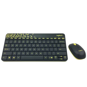로지텍 MK240 나노 무선 키보드 및 마우스 콤보 세트, 노트북 데스크탑 컴퓨터, 가정 사무실에 적합, 편리한 사용