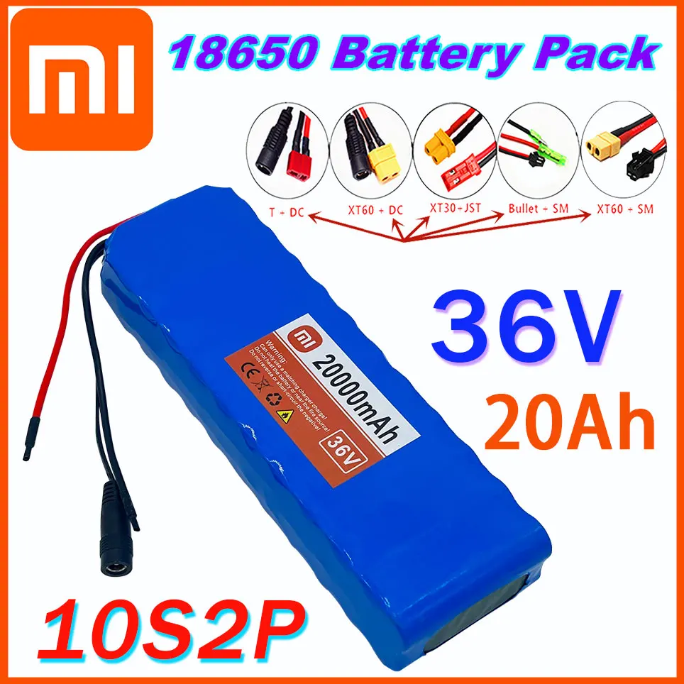 New 36V 20000mAh Xiaomi 10S2P battery electric bicycle 18650 Li ion battery 500W high-power and capacity 36V motorcycle scooter
New 36V 20000mAh Xiaomi 10S2P battery electric bicycle 18650 Li ion battery 500W high-power and capacity 36V motorcycle scooter