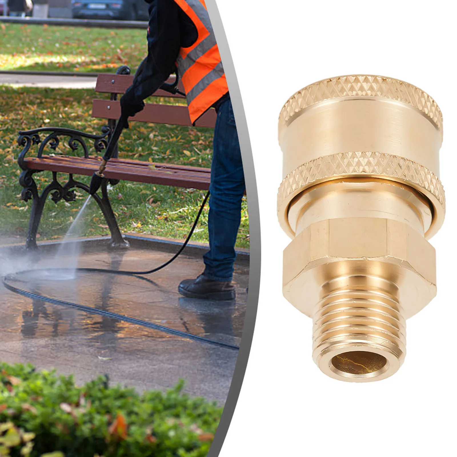 Male Fitting Adapter Quick Connector Garden Yard Copper Male Fitting Pressure Washer Coupling Quickly Disassemble
Male Fitting Adapter Quick Connector Garden Yard Copper Male Fitting Pressure Washer Coupling Quickly Disassemble