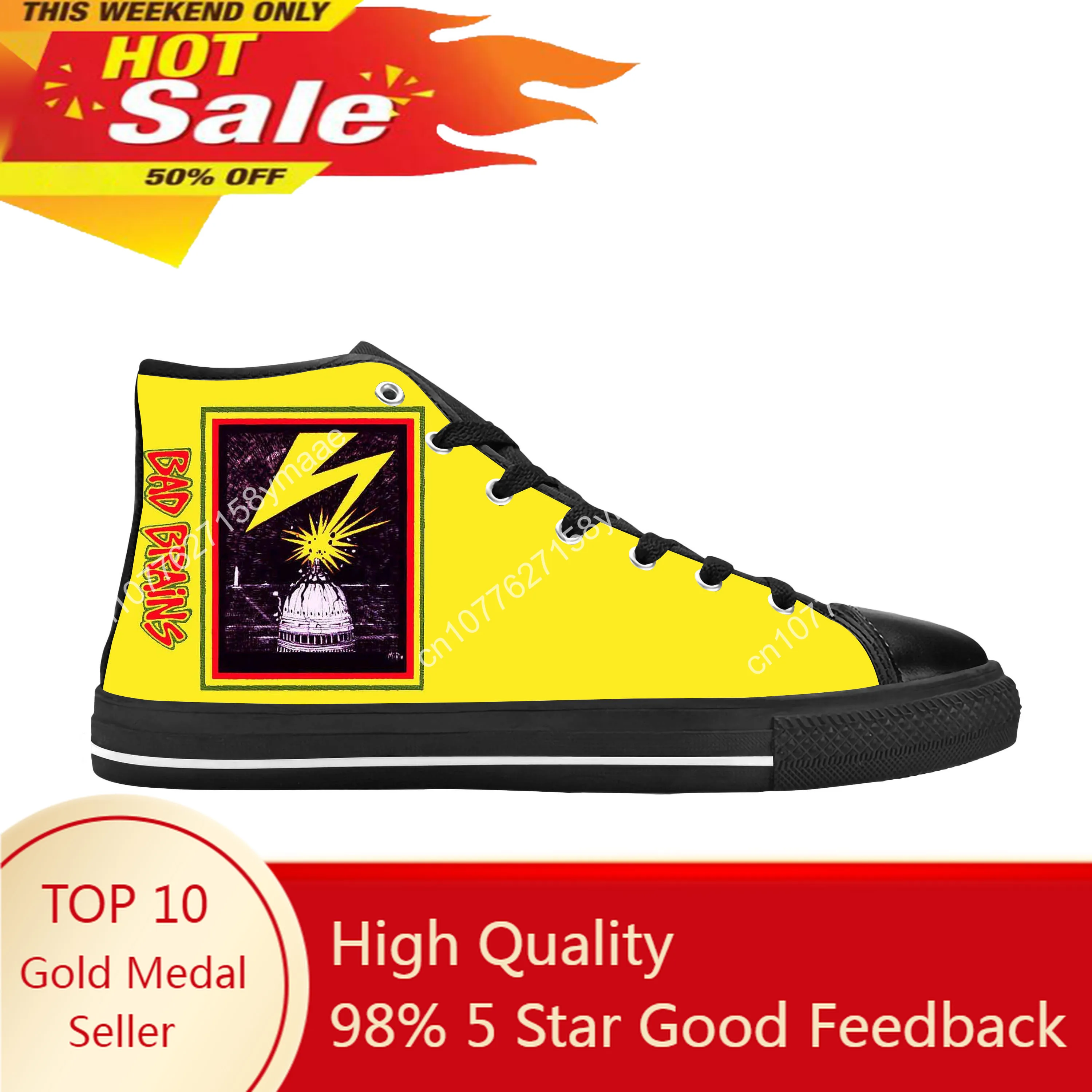 Bad Brains Punk Rock Band Singer Music Cool Funny Casual Cloth Shoes High Top Comfortable Breathable 3D Print Men Women Sneakers
Bad Brains Punk Rock Band Singer Music Cool Funny Casual Cloth Shoes High Top Comfortable Breathable 3D Print Men Women Sneakers