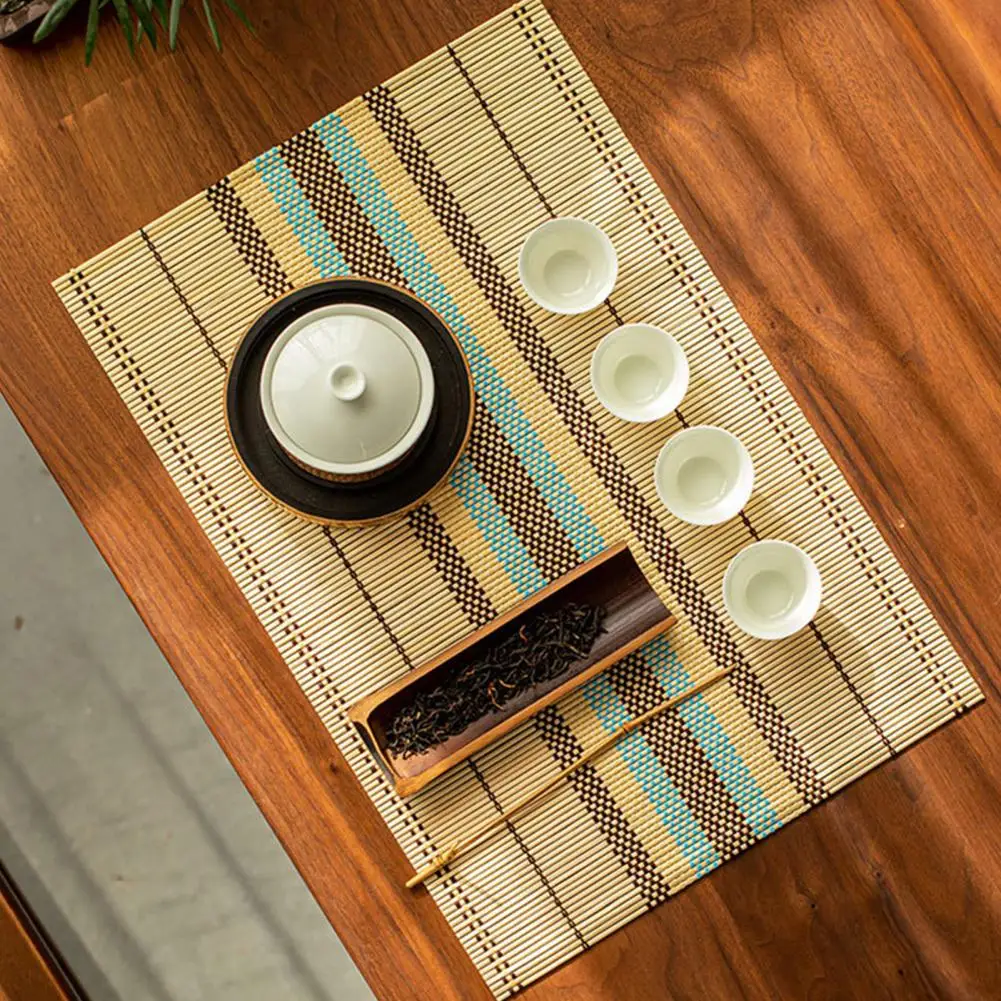 Heat Resistant Placemats Hand Woven Bamboo Placemat Set Ethnic Style Table Place Mat Waterproof Oil-proof Heat Insulation Bowl
Heat Resistant Placemats Hand Woven Bamboo Placemat Set Ethnic Style Table Place Mat Waterproof Oil-proof Heat Insulation Bowl