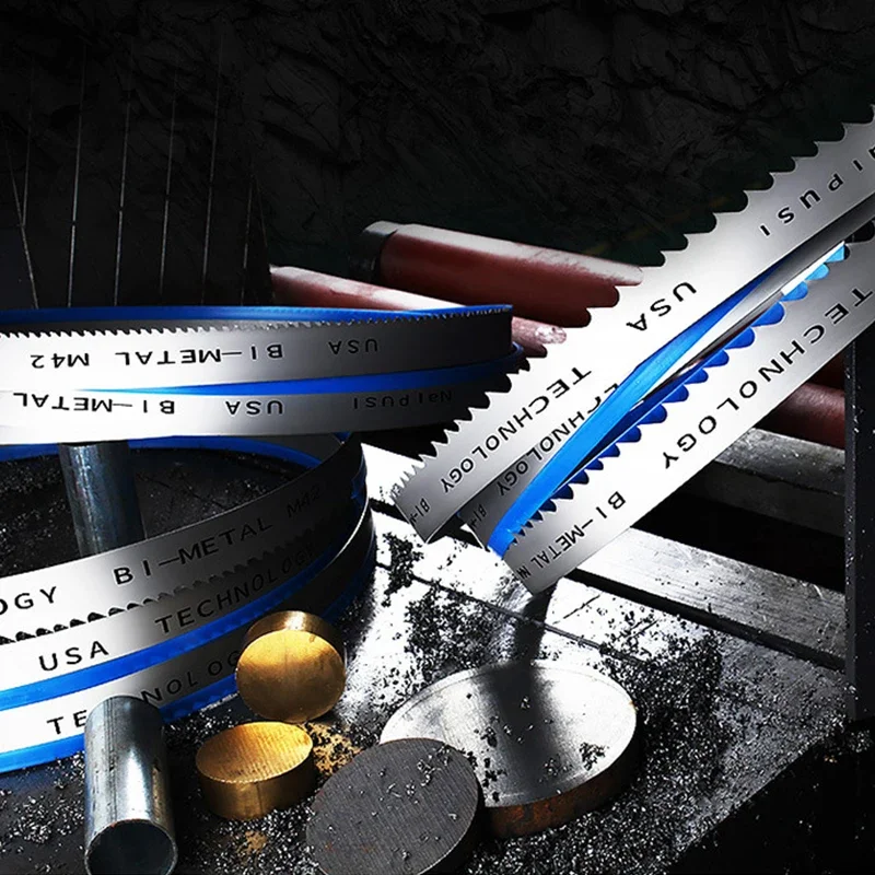 M42 Bi-Metal 1/2" Band Saw Blades. 1425 1570 1790 2240 X 13mm with 6, 14Tpi Bandsaw Blade Cutting Hardwood, Metal.(Customizable)
M42 Bi-Metal 1/2" Band Saw Blades. 1425 1570 1790 2240 X 13mm with 6, 14Tpi Bandsaw Blade Cutting Hardwood, Metal.(Customizable)
