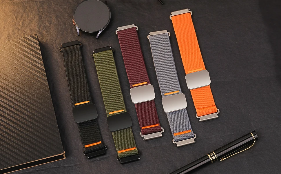 1-2PCS 20/22mm Magnetic strap for Samsung Galaxy Watch 7 6 5 4 40/44mm 6Classic 47mm Nylon Loop band for Huawei Watch GT5 Pro 4 1-2PCS 20/22mm Magnetic strap for Samsung Galaxy Watch 7 6 5 4 40/44mm 6Classic 47mm Nylon Loop band for Huawei Watch GT5 Pro 4
