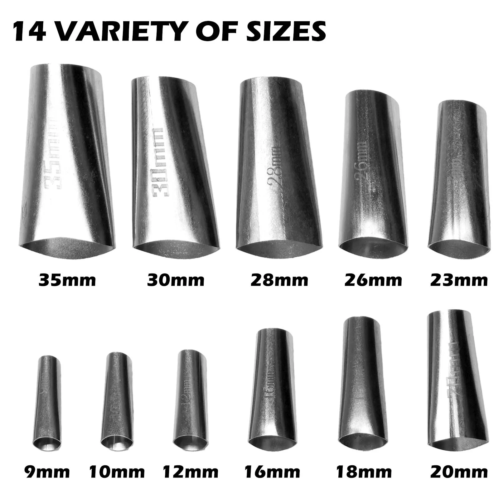 14pcs 5-35mm Stainless Steel Caulking Nozzle 45° Applicator Sealant Finishing Construction Tool Accessories For Windowsill Tile
14pcs 5-35mm Stainless Steel Caulking Nozzle 45° Applicator Sealant Finishing Construction Tool Accessories For Windowsill Tile