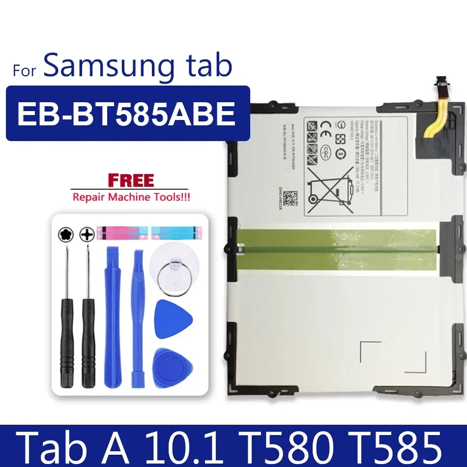 

Сменная батарея для Samsung Galaxy , Tab A 10,1 2016, T580, SM-T585C, T585, T580N, EB-BT585ABE, 7300 мАч