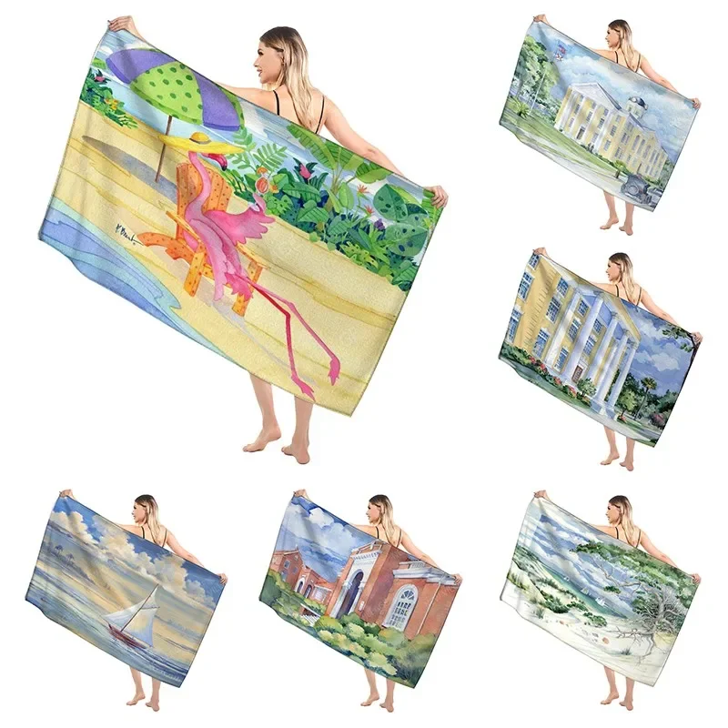 Мягкое банное полотенце в гавайском стиле для взрослых, Большое пляжное полотенце для сауны, современное полотенце для фитнеса, быстросохнущее для отеля и женского душа
Мягкое банное полотенце в гавайском стиле для взрослых, Большое пляжное полотенце для сауны, современное полотенце для фитнеса, быстросохнущее для отеля и женского душа