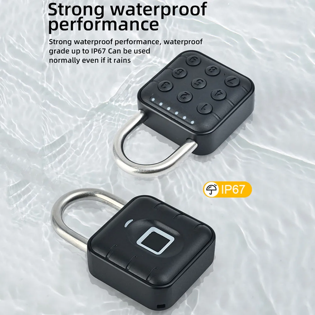 Smart Fingerprint Padlock Password Code Outdoor Waterproof Combination Padlock Zinc Alloy Suitcase For Luggage Travel Smart Lock
Smart Fingerprint Padlock Password Code Outdoor Waterproof Combination Padlock Zinc Alloy Suitcase For Luggage Travel Smart Lock