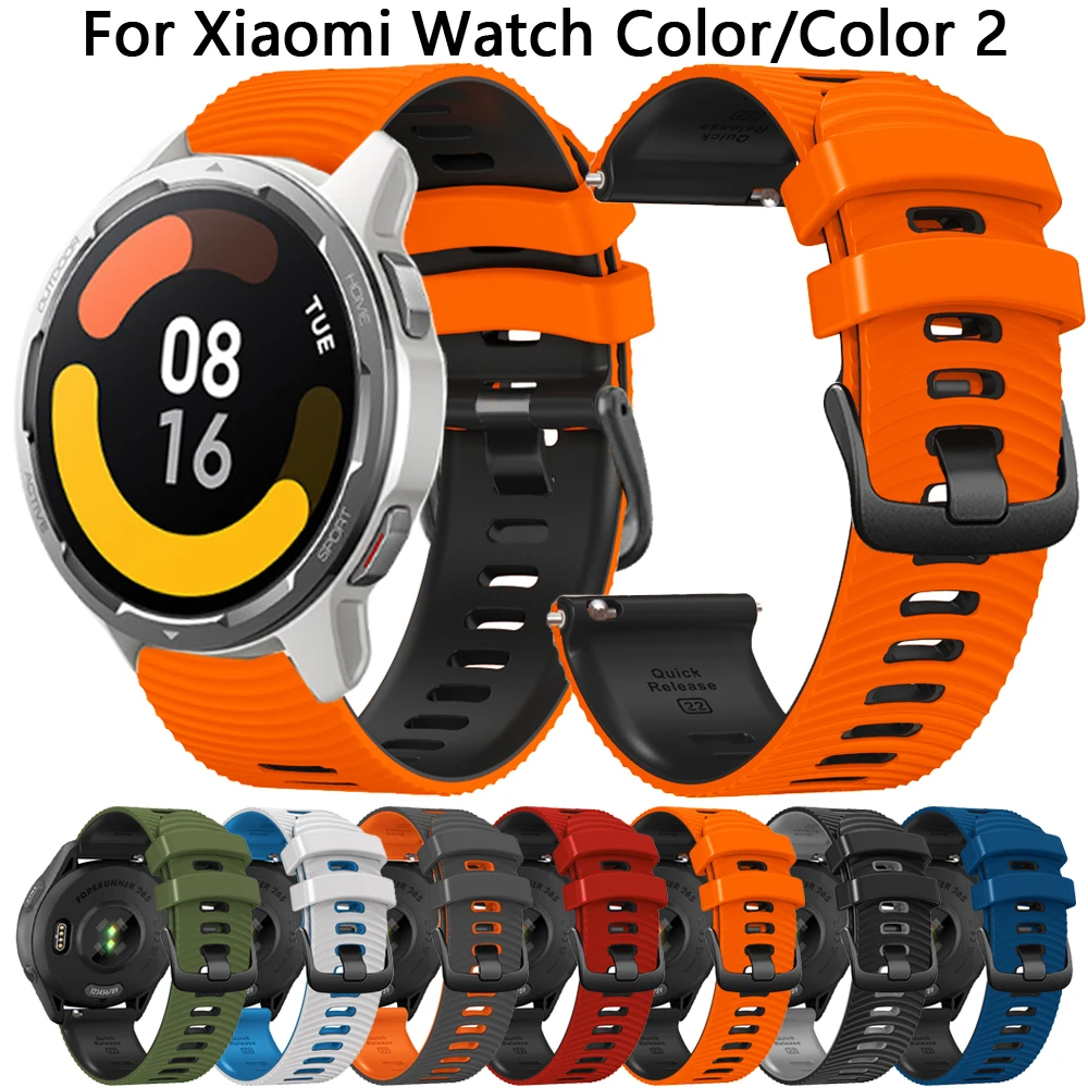 22mm Watch Strap For Xiaomi Mi Watch Color Color 2 Band Wrist Bracelet For Xiaomi Watch S1 Active S1 Pro Silicone Watchband Belt
22mm Watch Strap For Xiaomi Mi Watch Color Color 2 Band Wrist Bracelet For Xiaomi Watch S1 Active S1 Pro Silicone Watchband Belt