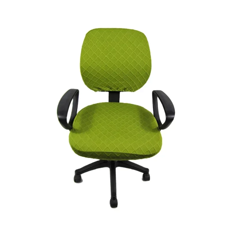 

1 Set Eastic Split Chair Covers Spandex Polyester Computer Office Chair Cover Jacquard Universal Swivel Gaming Chair Slipcovers