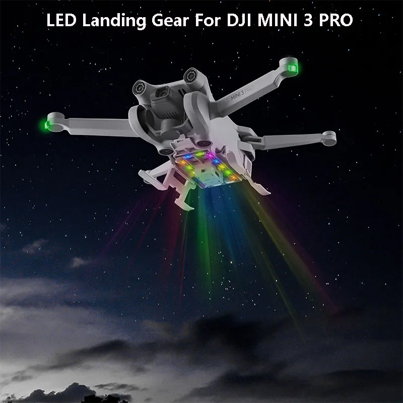 For DJI Mini 3 Pro Extended Foldable Colorful LED Landing Gear Kit Night Flight Light for DJI Mini 3 Pro Drone Accessories
For DJI Mini 3 Pro Extended Foldable Colorful LED Landing Gear Kit Night Flight Light for DJI Mini 3 Pro Drone Accessories