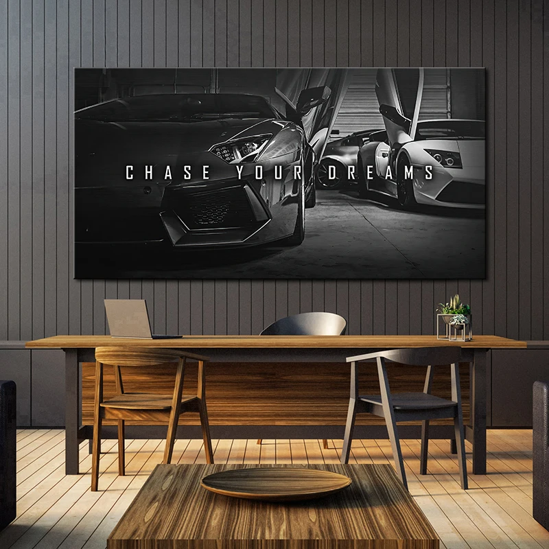 Luxury Sports Car Chase Your Dream Motivational Quote Canvas Painting Wall Art Inspirational Poster Print for Office Home Decor
Luxury Sports Car Chase Your Dream Motivational Quote Canvas Painting Wall Art Inspirational Poster Print for Office Home Decor