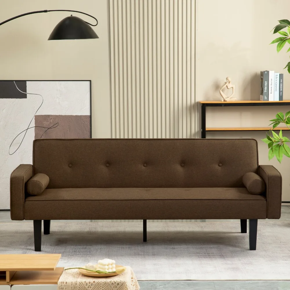 Modern Living Room Sofas, Foldable Futon Sofa Bed, Sleeper Sofa Bed Furniture, Convertible Sofa with Armrests Solid Wood Legs
Modern Living Room Sofas, Foldable Futon Sofa Bed, Sleeper Sofa Bed Furniture, Convertible Sofa with Armrests Solid Wood Legs