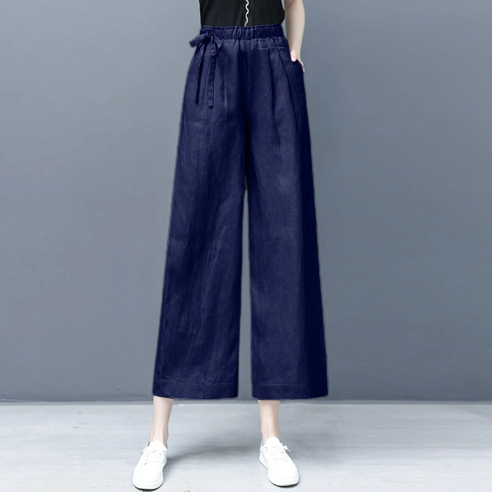 Bow-knot Decor Lace Up 2023 Summer Long Trousers Women Pants Lace Up Floor Length Lady Pants Skirt Female Garment Trousers New
Bow-knot Decor Lace Up 2023 Summer Long Trousers Women Pants Lace Up Floor Length Lady Pants Skirt Female Garment Trousers New