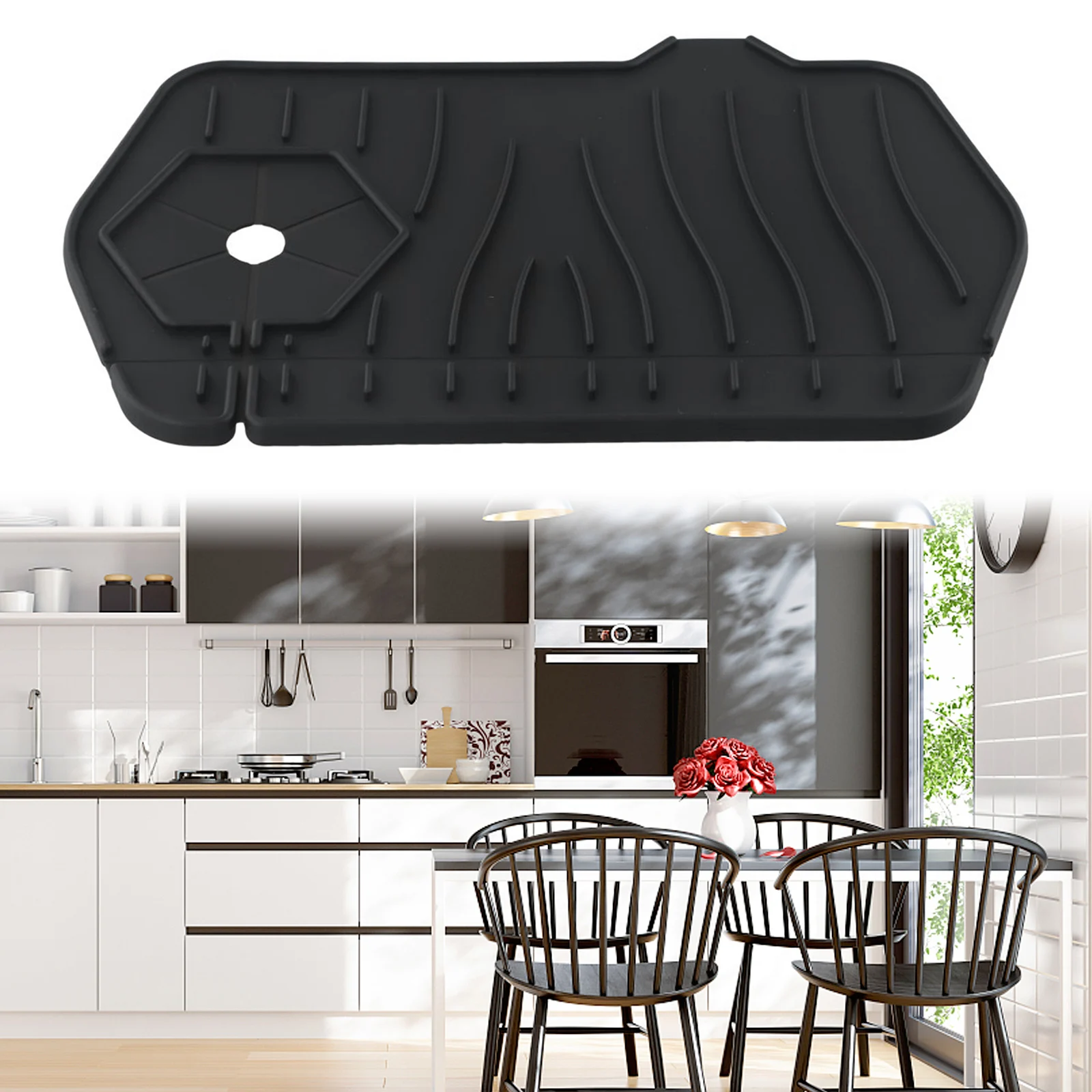 Silicone Kitchen Sink Mat Draining Pad Bathroom Countertop Protector Quick Dry Sink Splash Guard Kitchen Accessories
Silicone Kitchen Sink Mat Draining Pad Bathroom Countertop Protector Quick Dry Sink Splash Guard Kitchen Accessories