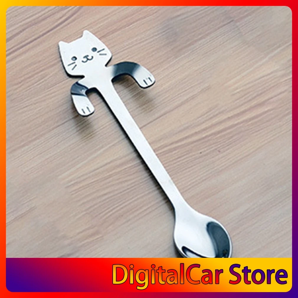 1pcs Cute Cat Spoons Long Handle Hanging Spoon Coffee Milk Stainless Steel Spoon Flatware Kitchen Tools for Kids Gifts
1pcs Cute Cat Spoons Long Handle Hanging Spoon Coffee Milk Stainless Steel Spoon Flatware Kitchen Tools for Kids Gifts
