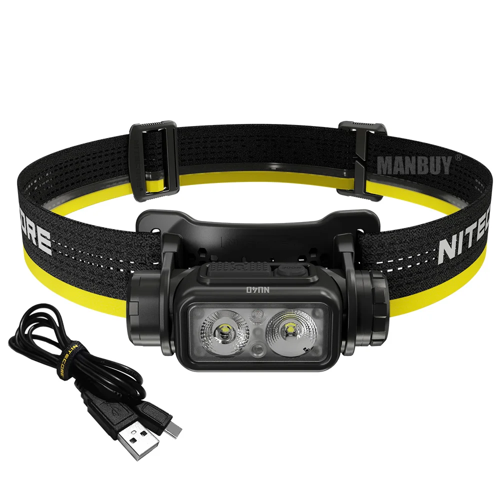 

Sale Nitecore NU40 1000 LMs Light Weight High Capacity Built In Li-ion Rechargeable Battery Headlamp Gear Outdoor Camping Search