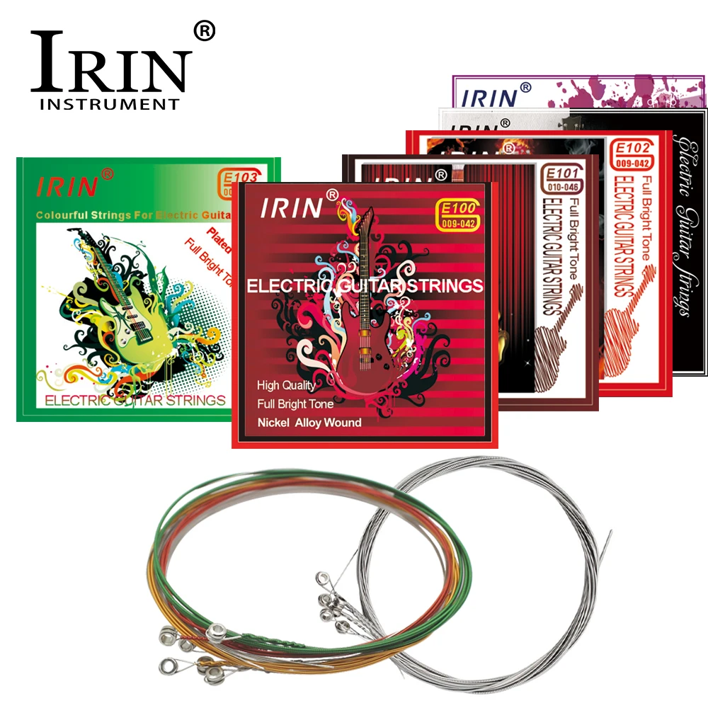 

IRIN Electric Guitar Strings Play Real Heavy Metal Rock High Quality Steel Core Strings Nickel Wound String Guitar Accessories