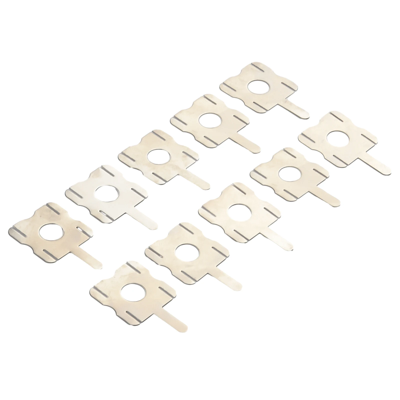 10pcs Nickel Sheets Ductility Good Gloss No Peeling Plated Replacement Soldering Tools Spot Steel T6 Battery U-Shaped
10pcs Nickel Sheets Ductility Good Gloss No Peeling Plated Replacement Soldering Tools Spot Steel T6 Battery U-Shaped