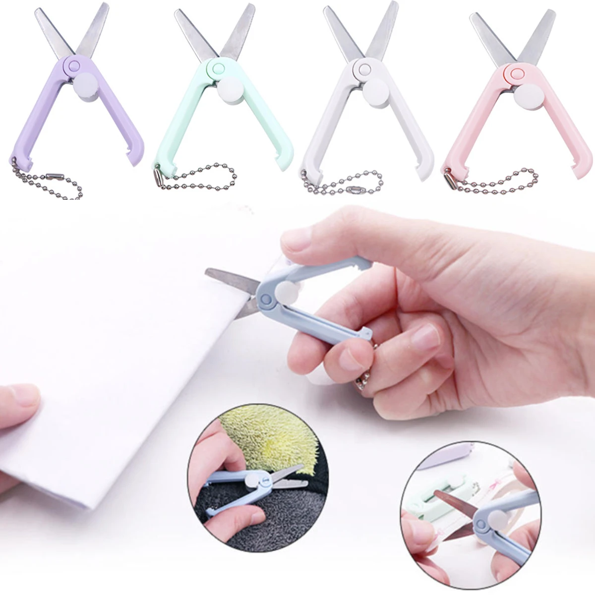 Multifunctional Mini Scissors Portable Cute Safe Round Head Scissors Student Cutting Paper Tools DIY Art Supply
Multifunctional Mini Scissors Portable Cute Safe Round Head Scissors Student Cutting Paper Tools DIY Art Supply