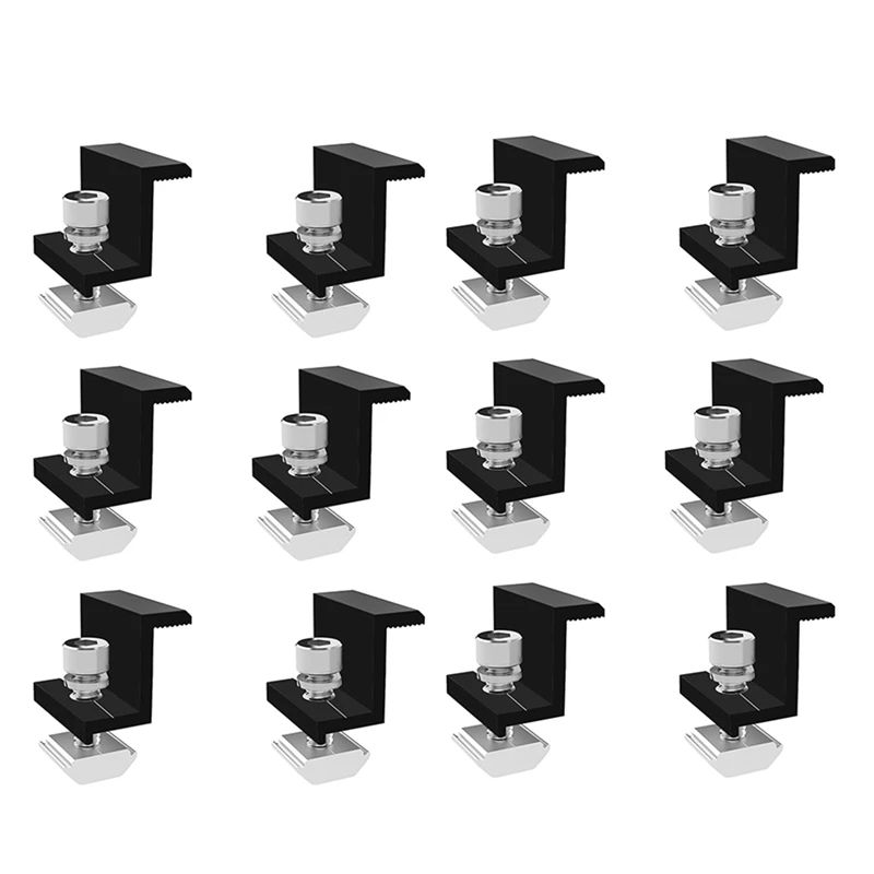 12 Pack Solar Module Holder End Clamp, End Clamp For Mounting Solar Panel, Side Clamp For PV Solar Module Fixings
12 Pack Solar Module Holder End Clamp, End Clamp For Mounting Solar Panel, Side Clamp For PV Solar Module Fixings